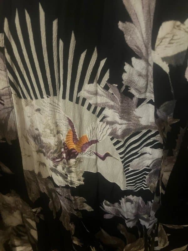 Topshop Topshop retro swallow print kimono duster jacket 8 10 12