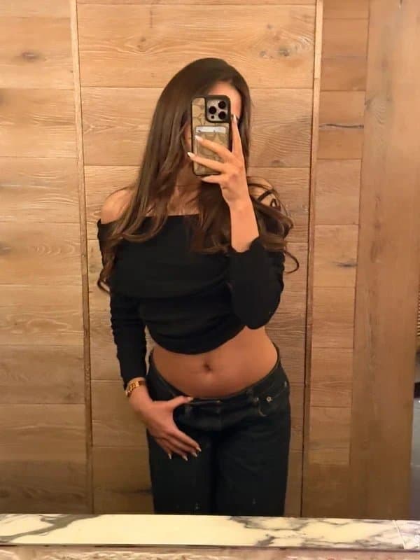 H&M Black off shoulder top