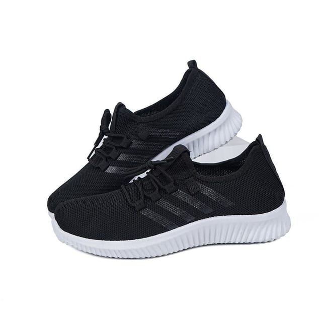 Voltico Voltico Women's Lightweight Sports Trainers Breathable Running Shoes in Black - 2