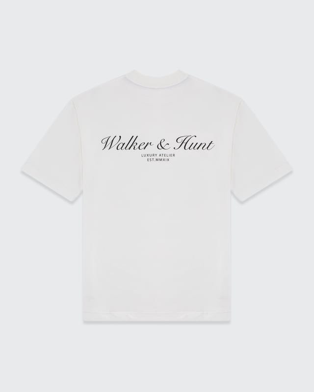 Walker & Hunt Walker & Hunt Men's Atelier' Tee in Off-White - 3
