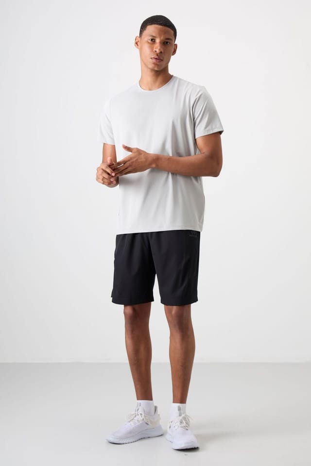 Tommy Life Tommy Life Men's Regular Fit Crew Neck T-Shirt in Light Grey - 2