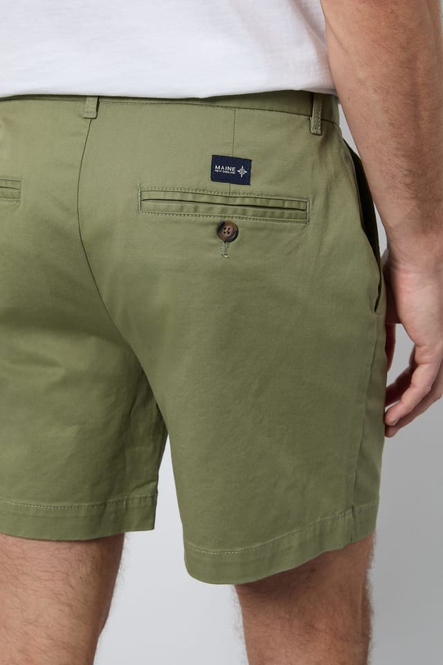 Maine Maine Men's Light Green Premium Skipper Shorts - 2