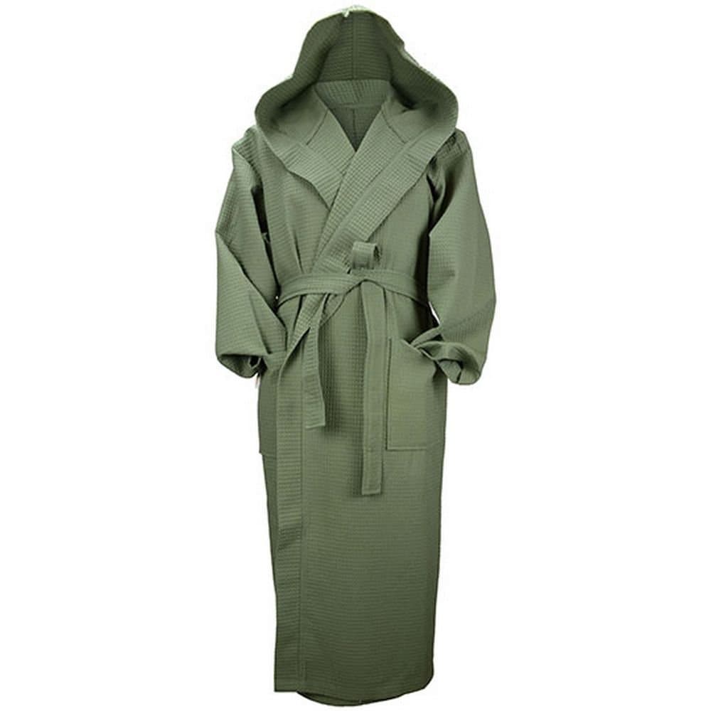 ARTG ARTG Women's Robezz Waffle Hooded Dressing Gown in Green