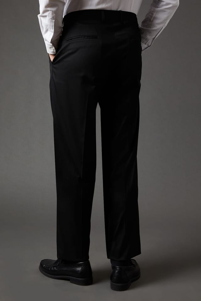 Burton Burton Men's Black Regular Fit Suit Trousers - 3