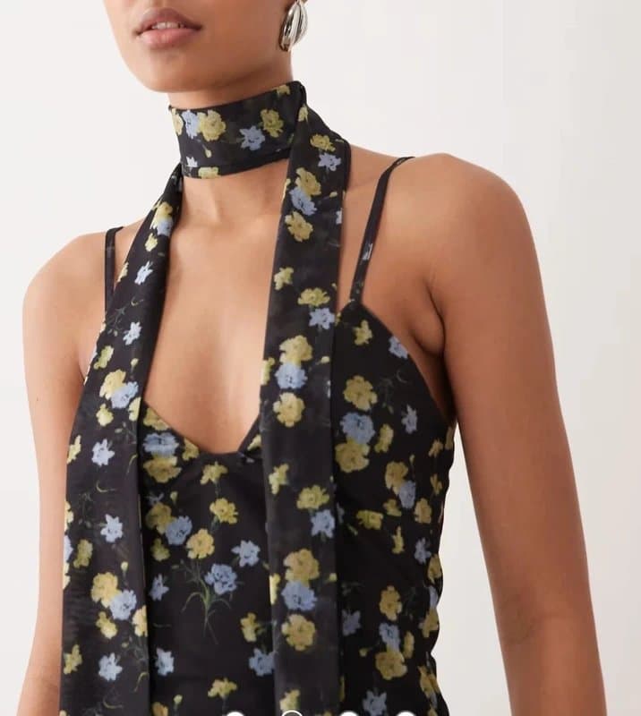 ASOS Floral cami top and scarf
