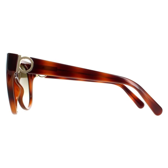 Salvatore Ferragamo Salvatore Ferragamo Women's Cat Eye Tortoise Green SF1031S in Brown - 3