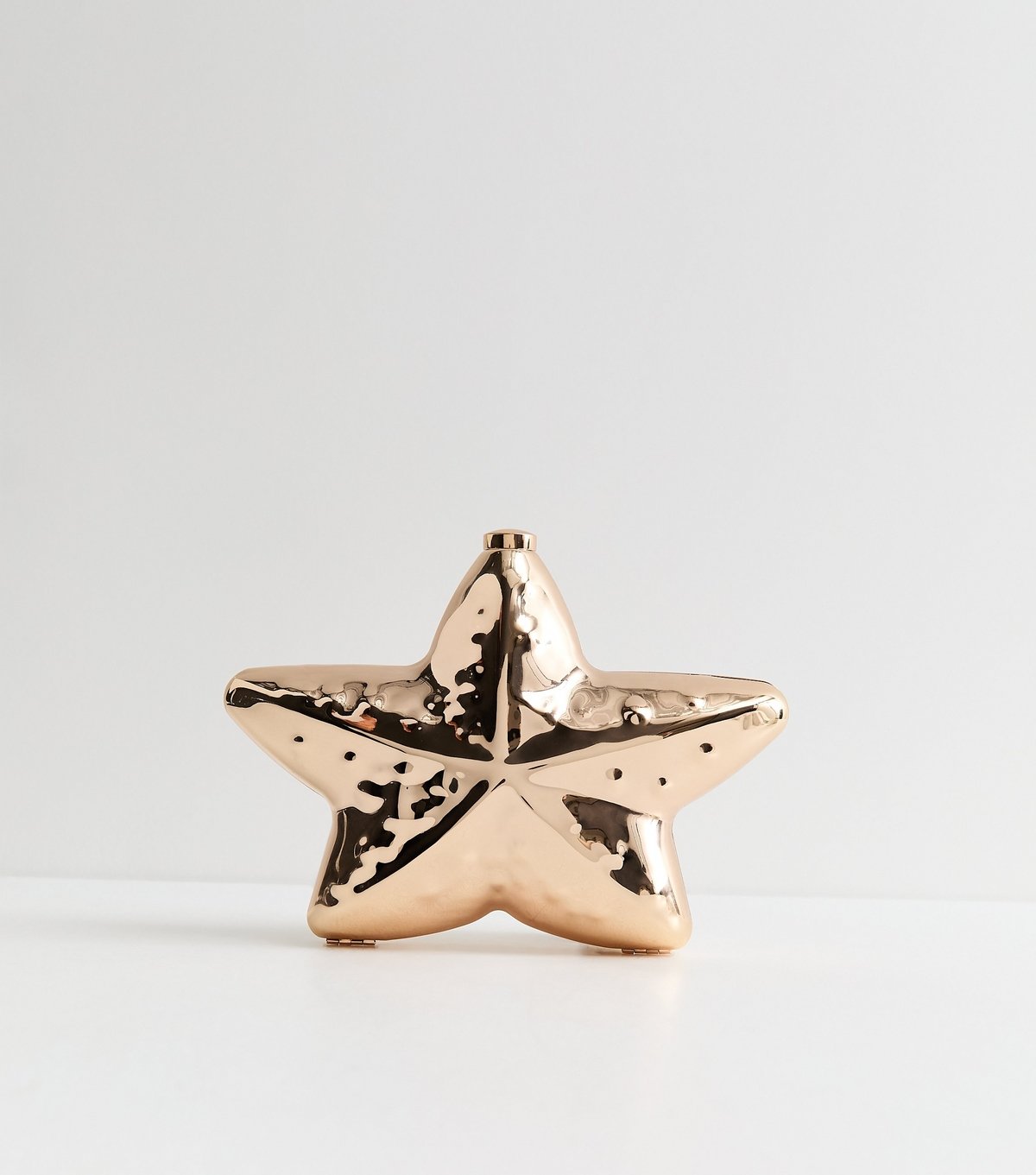 New Look Gold Tone Starfish Box Clutch New Look - 4