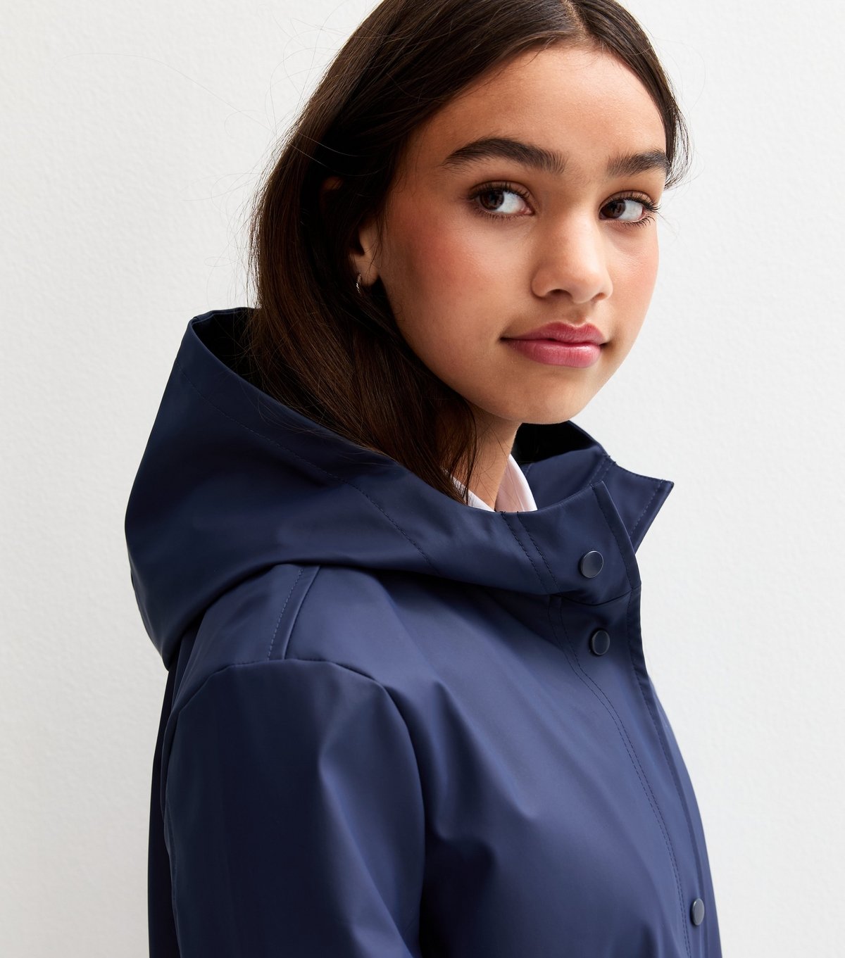 New Look Girls' Navy Hooded Unlined Jacket New Look - 2