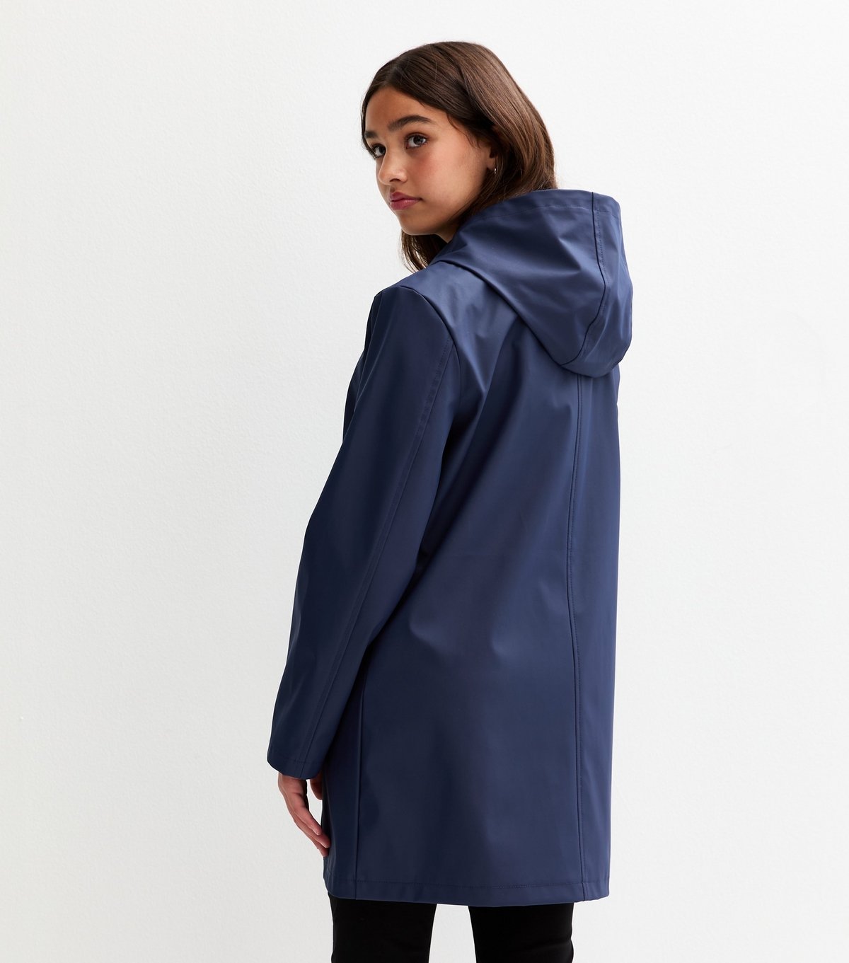 New Look Girls' Navy Hooded Unlined Jacket New Look - 4