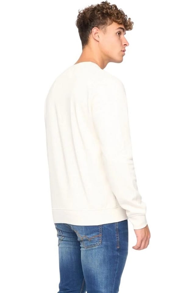 Bewley&Ritch Bewley&Ritch Men's Yardley Crew Neck Sweatshirt in Off-White - 2