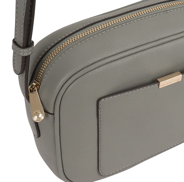 Paul Costelloe Paul Costelloe Women's Sazava Leather Cross Body Bag in Dark Grey - 2
