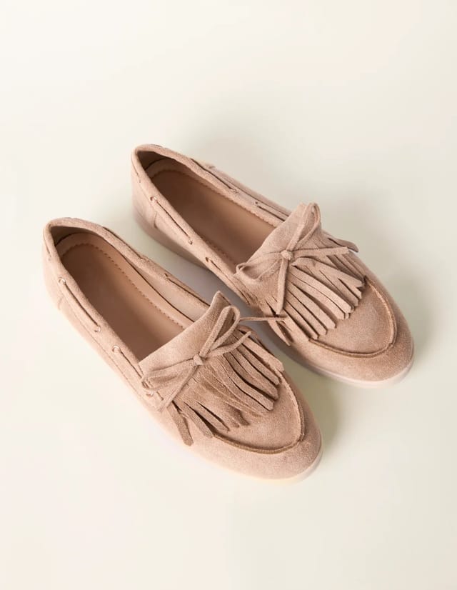 Blue Vanilla Tassel Detail Loafers - 3