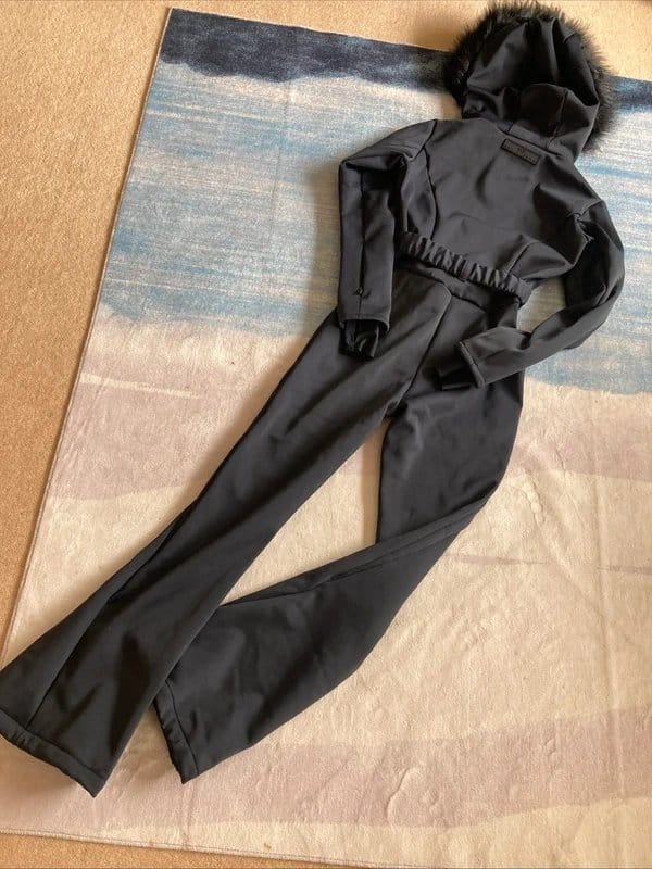 ASOS Black Soft Shell Ski Suit Size 8
