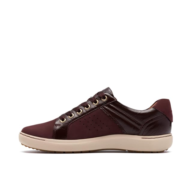 Clarks Clarks Women's Nalle Zen Merlot Combination Trainers in Red - 2