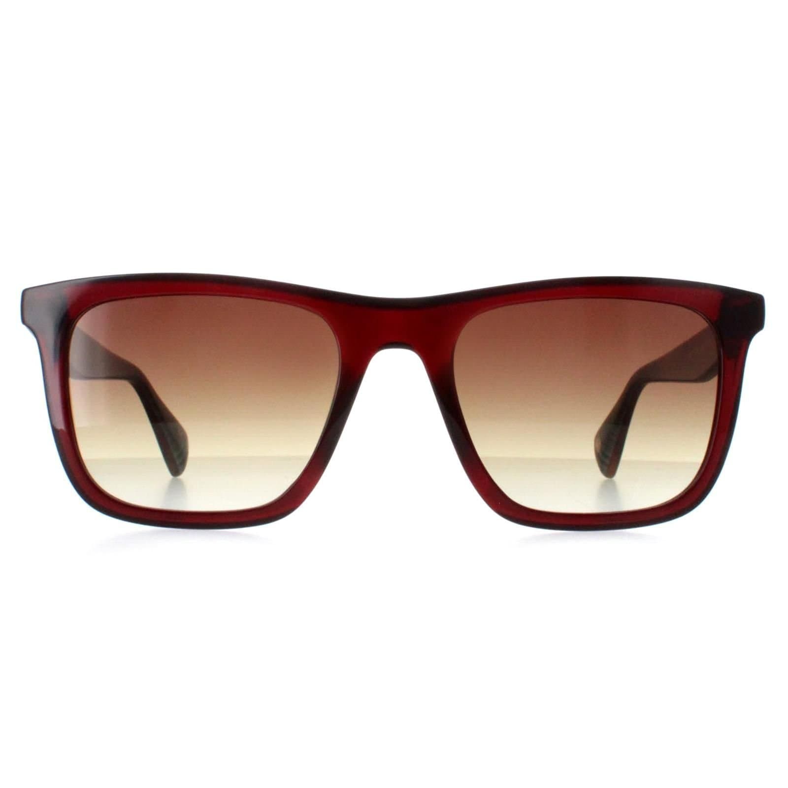 Ted Baker Ted Baker Men's Square Crystal Dark Wine Brown Gradient TB1680 Filipe in Red