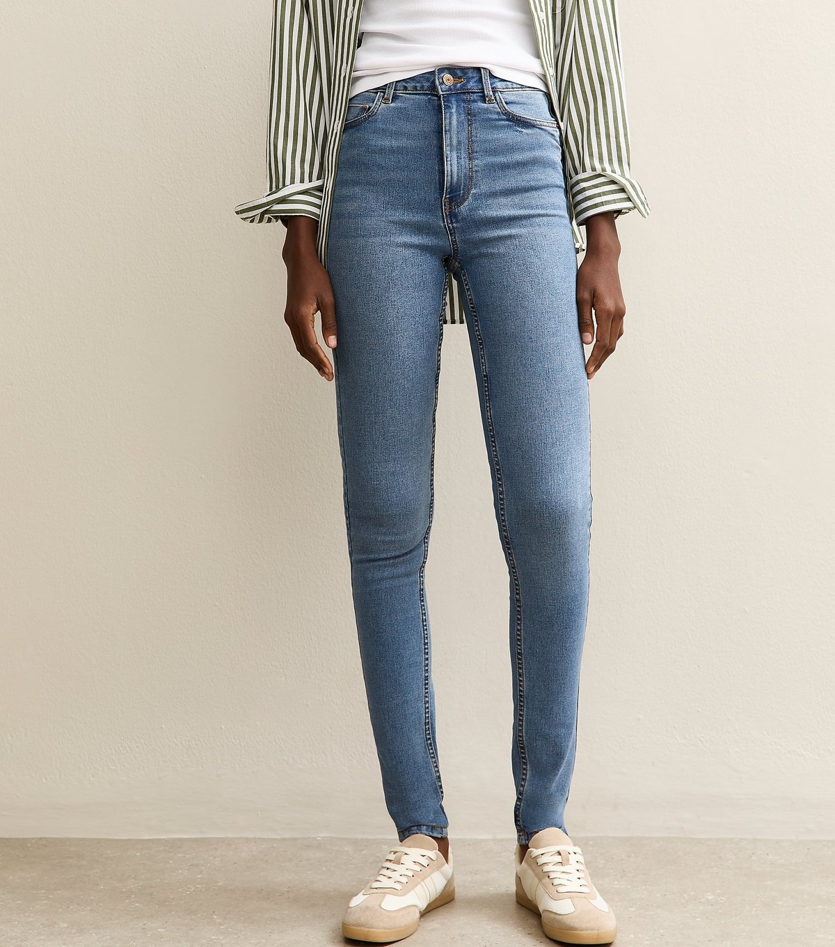 New Look Women's Tall Mid Blue Lift & Shape Skinny Jenna Jeans New Look - 2