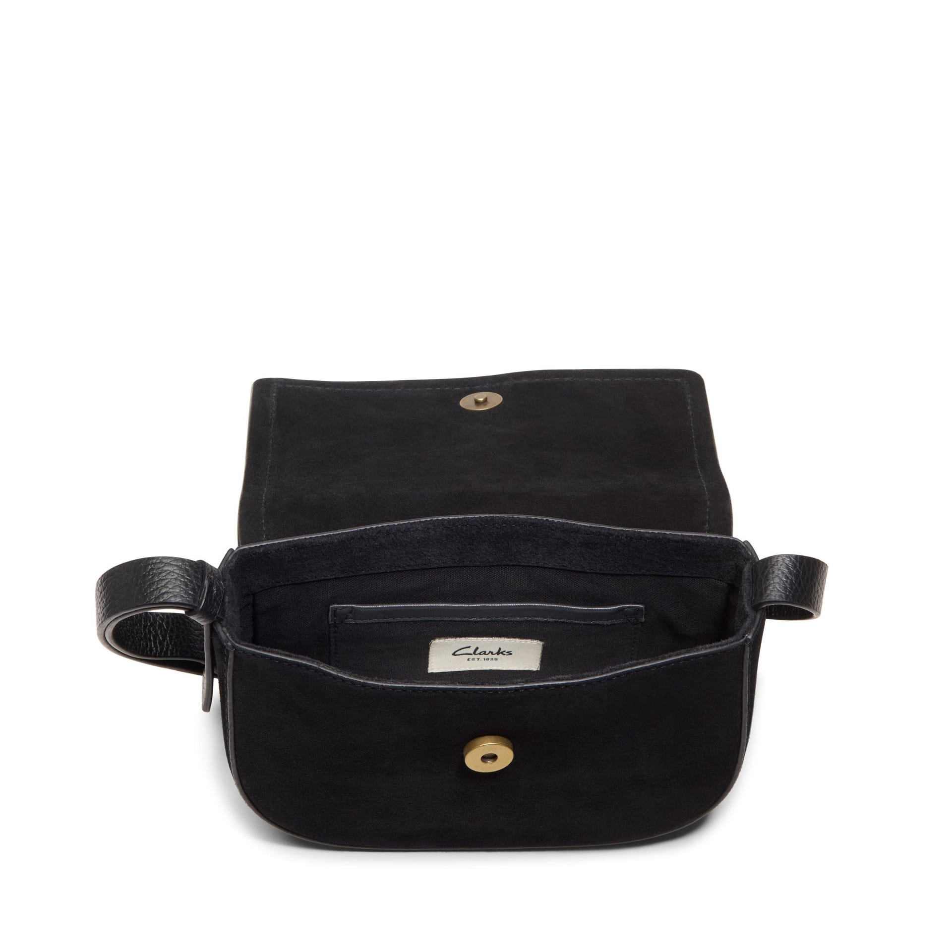 Clarks Clarks Women's Casual Cross 2 Black Suede Shoulder Bag, Cross Body Bag - 4