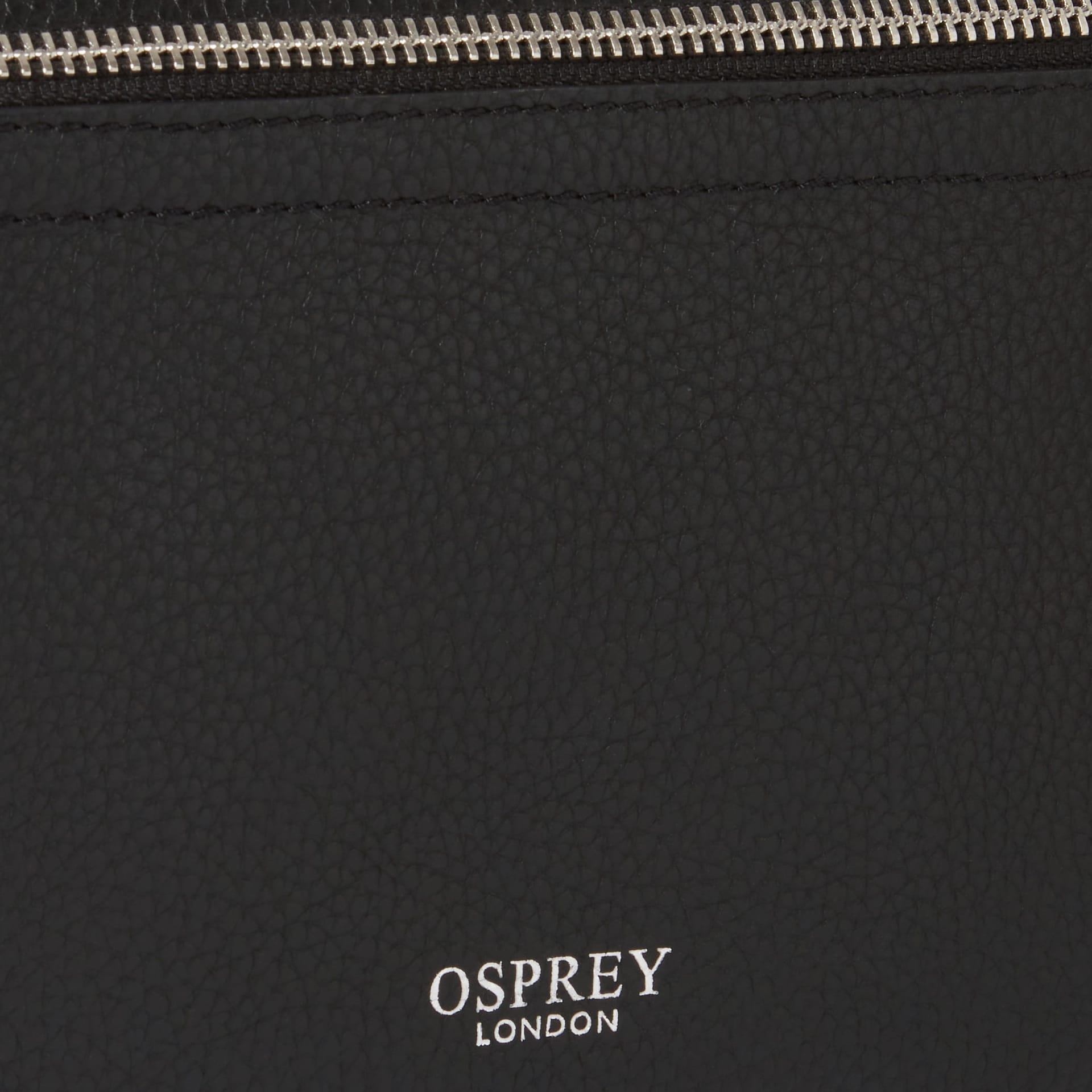 OSPREY LONDON OSPREY LONDON Women's The Stella Leather Crossbody Bag in True Black - 4