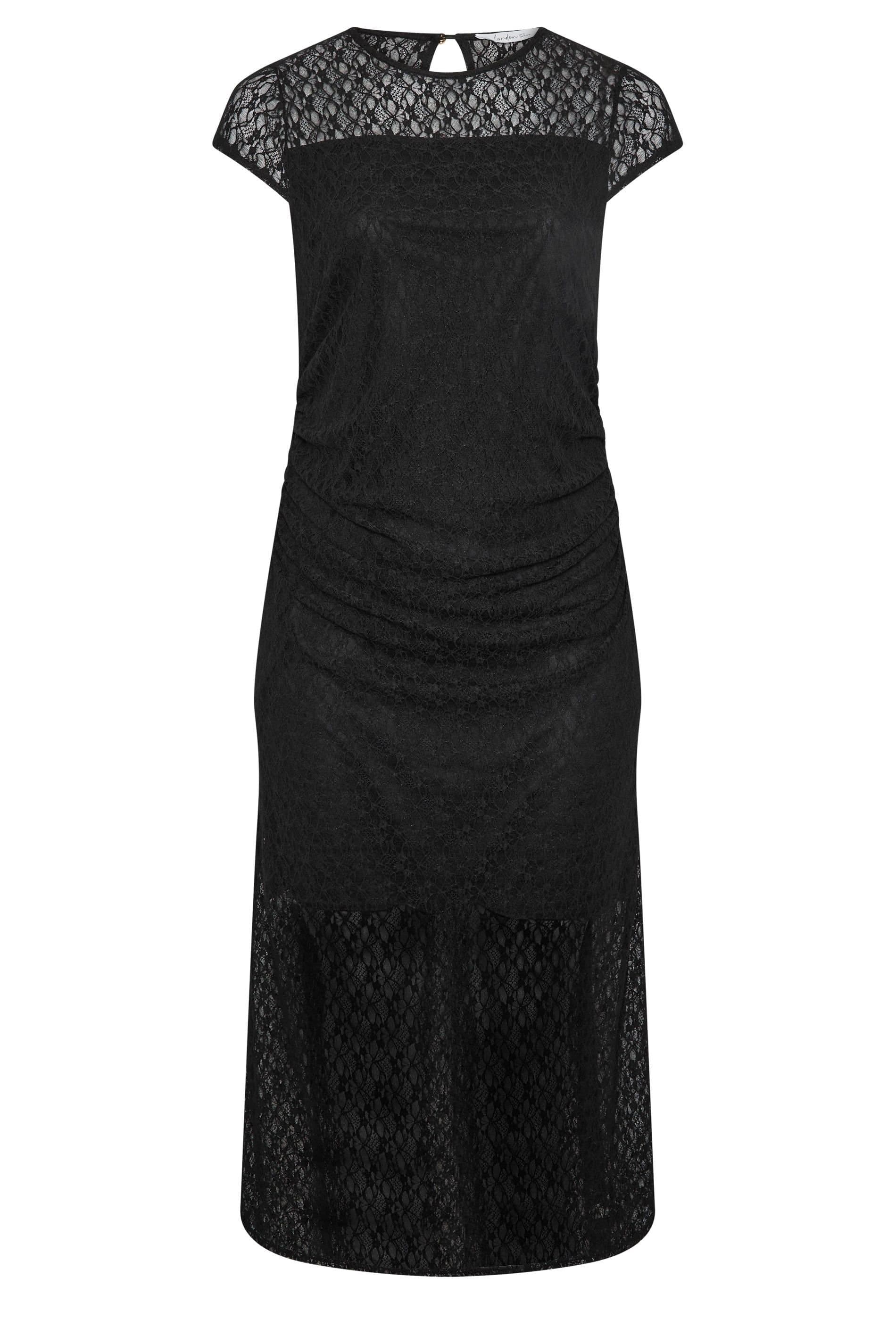 Yours Yours Women's Lace Maxi Dress in Black
