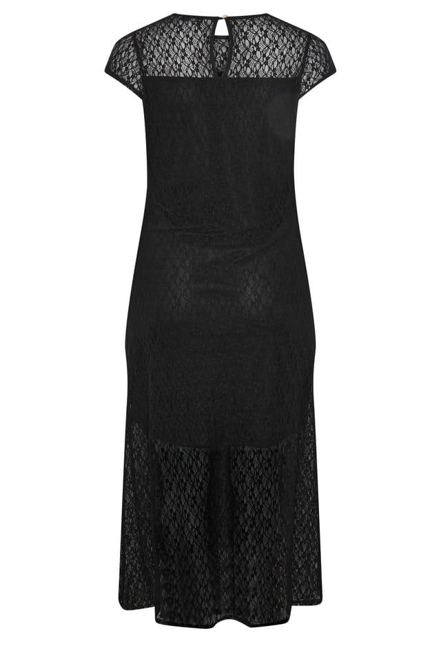 Yours Yours Women's Lace Maxi Dress in Black - 3