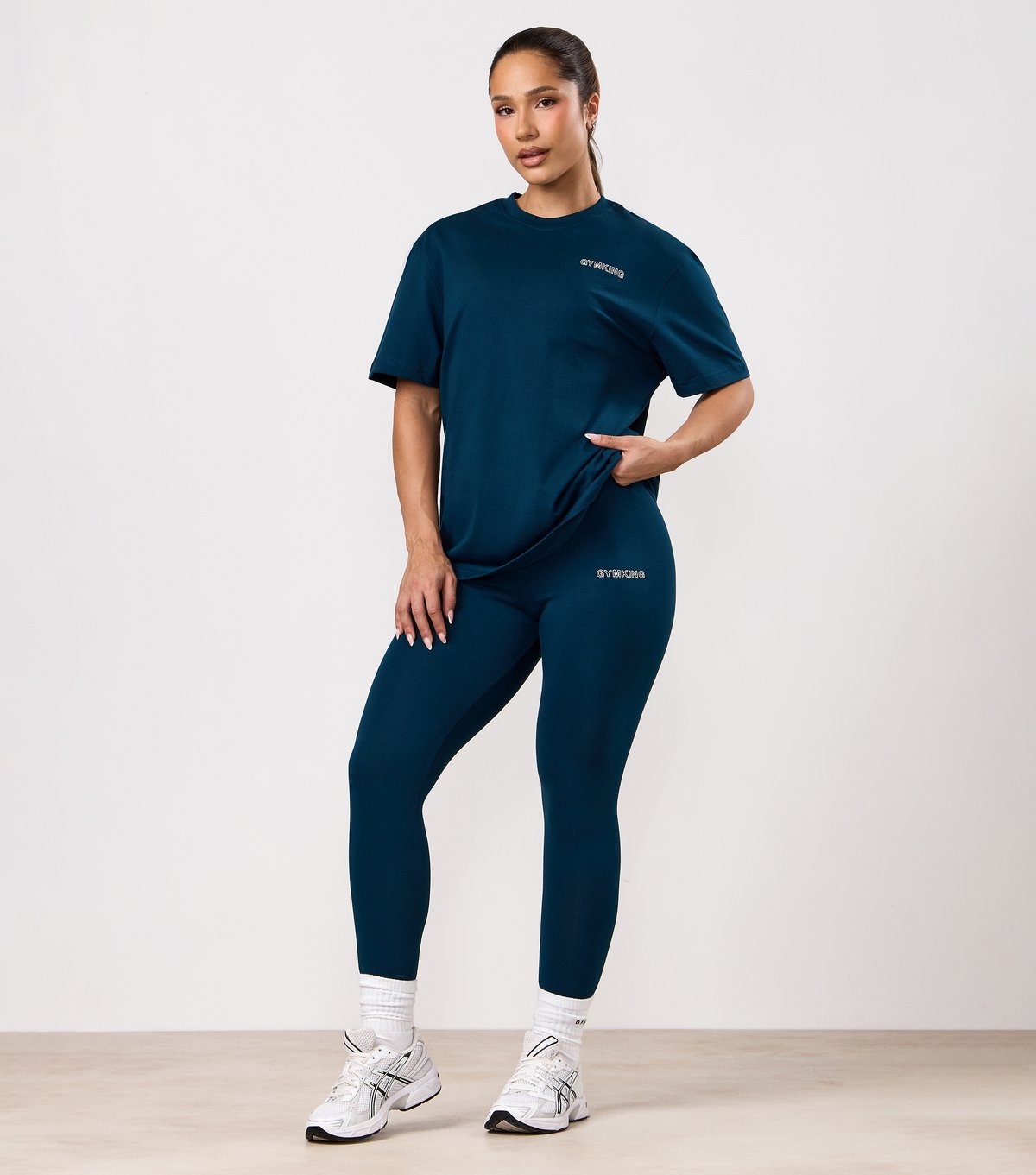 Gym King Women's Dark Blue Dynamic Leggings Gym King New Look - 2