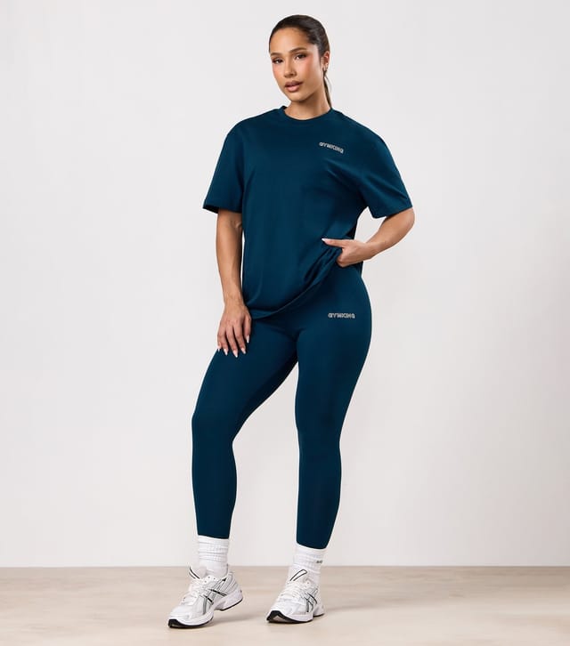 Gym King Women's Dark Blue Dynamic Leggings Gym King New Look - 2