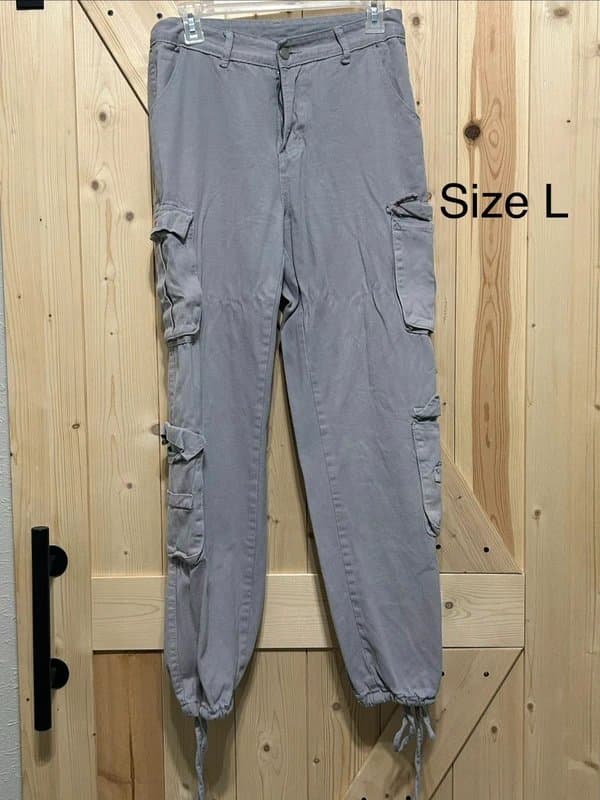 No Label Grey Cargo Pants