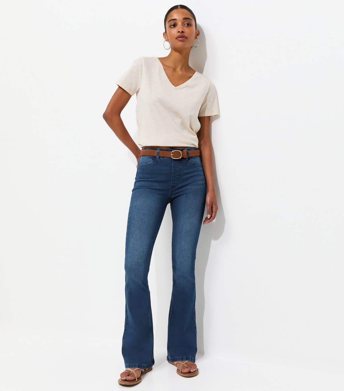 New Look New Look Slim Fit Dark Blue Bootcut Jeggings