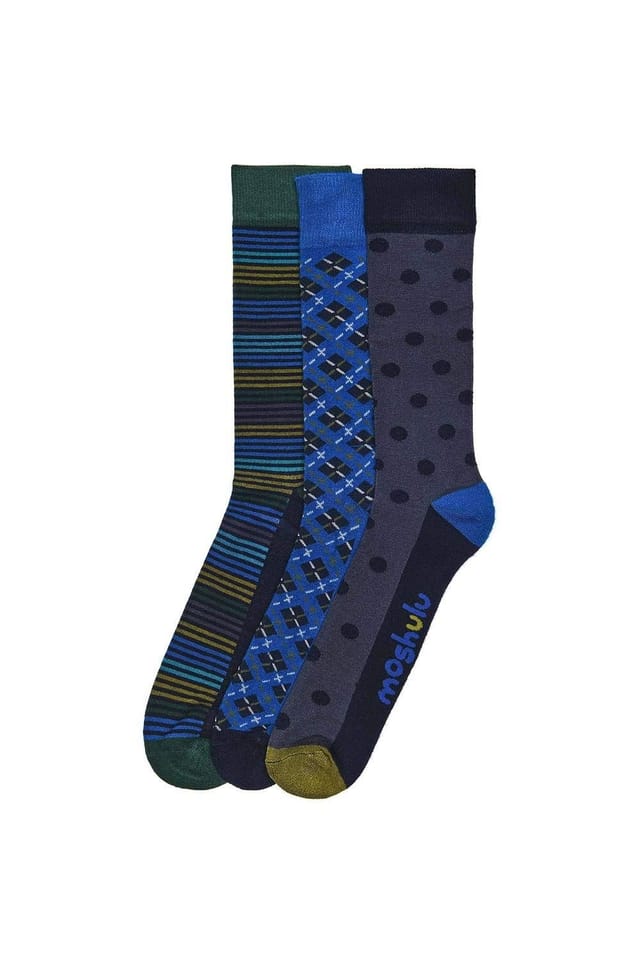 Moshulu Moshulu Men's 'Northam Sock Box' Sock Gift Box in Blue - 2