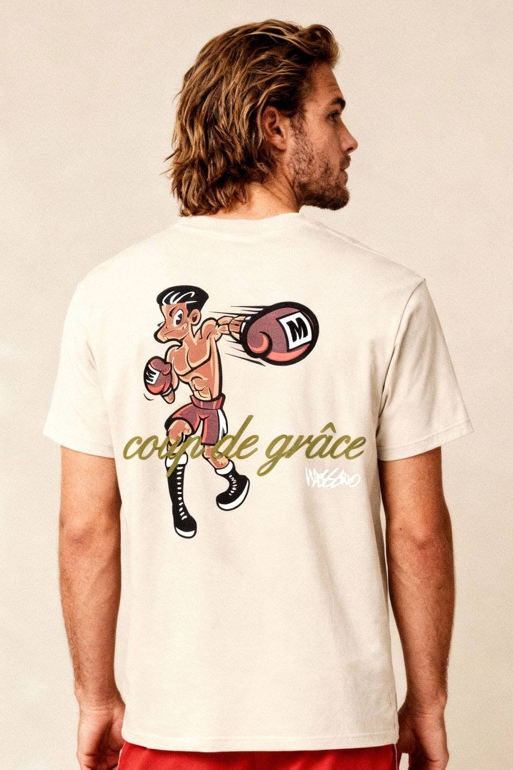Mossimo Mossimo Men's Coup De Grace T-Shirt in Natural - 3