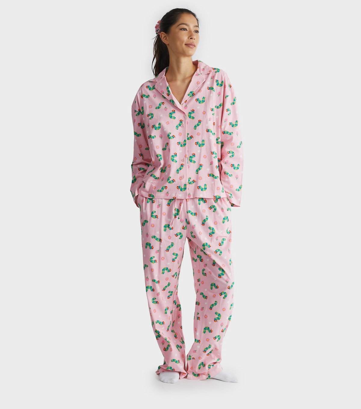 Skinnydip Women's Pink Hungry Caterpillar Shirt and Trousers Pyjama Set Skinnydip New Look - 2