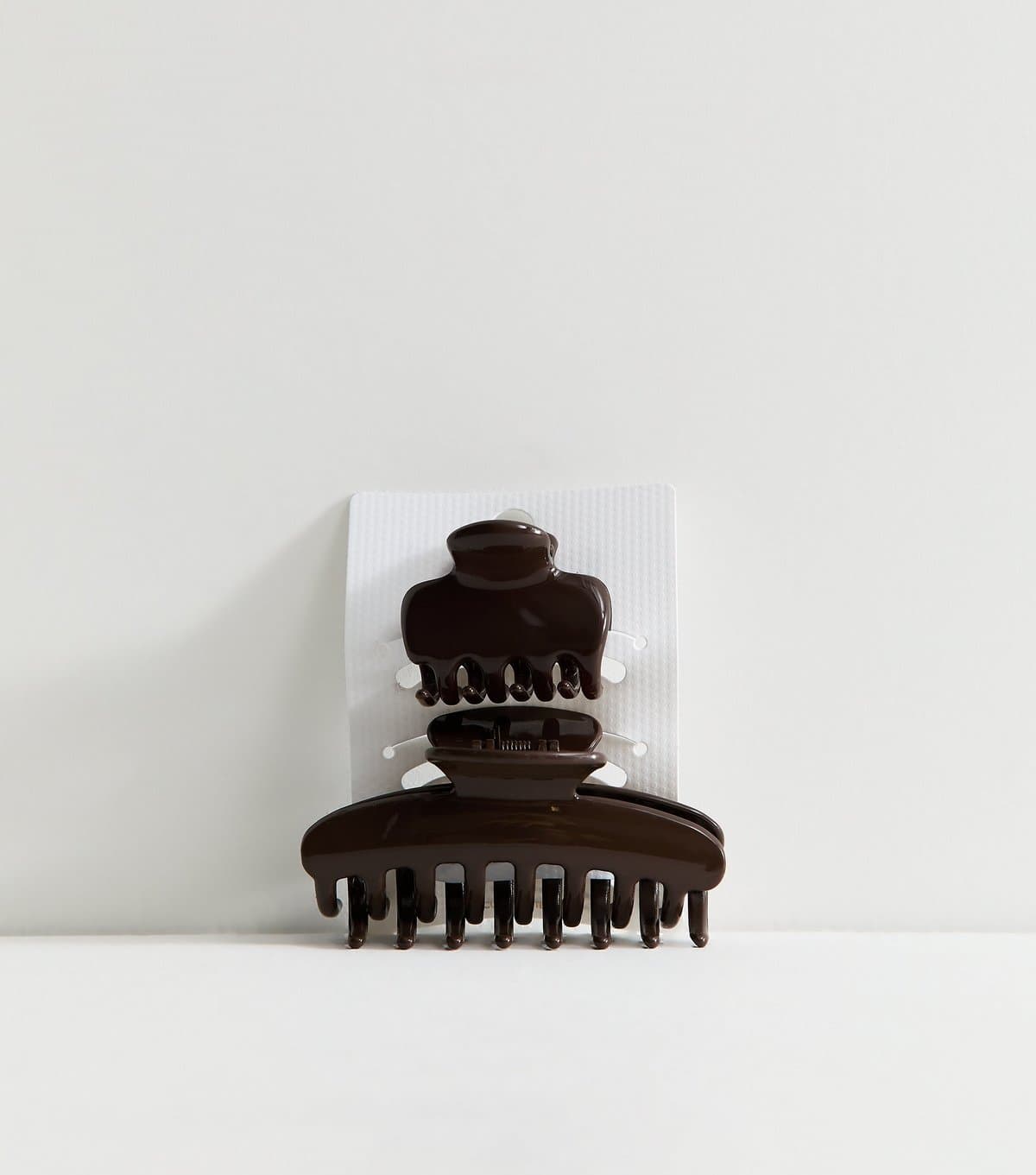 New Look Dark Brown Pack Of 2 Hair Claw Clips New Look