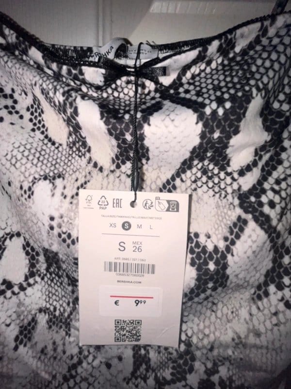 Bershka Bershka snake print cowl neck cami top, size S, perfect for festivals, holiday or nights out - 1