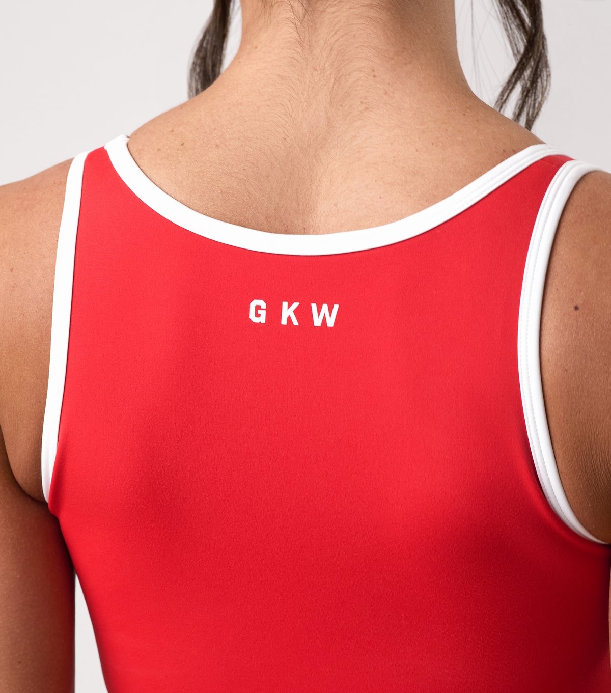 Gym King Women's Red Contrast Trim Tank Top Gym King New Look - 4