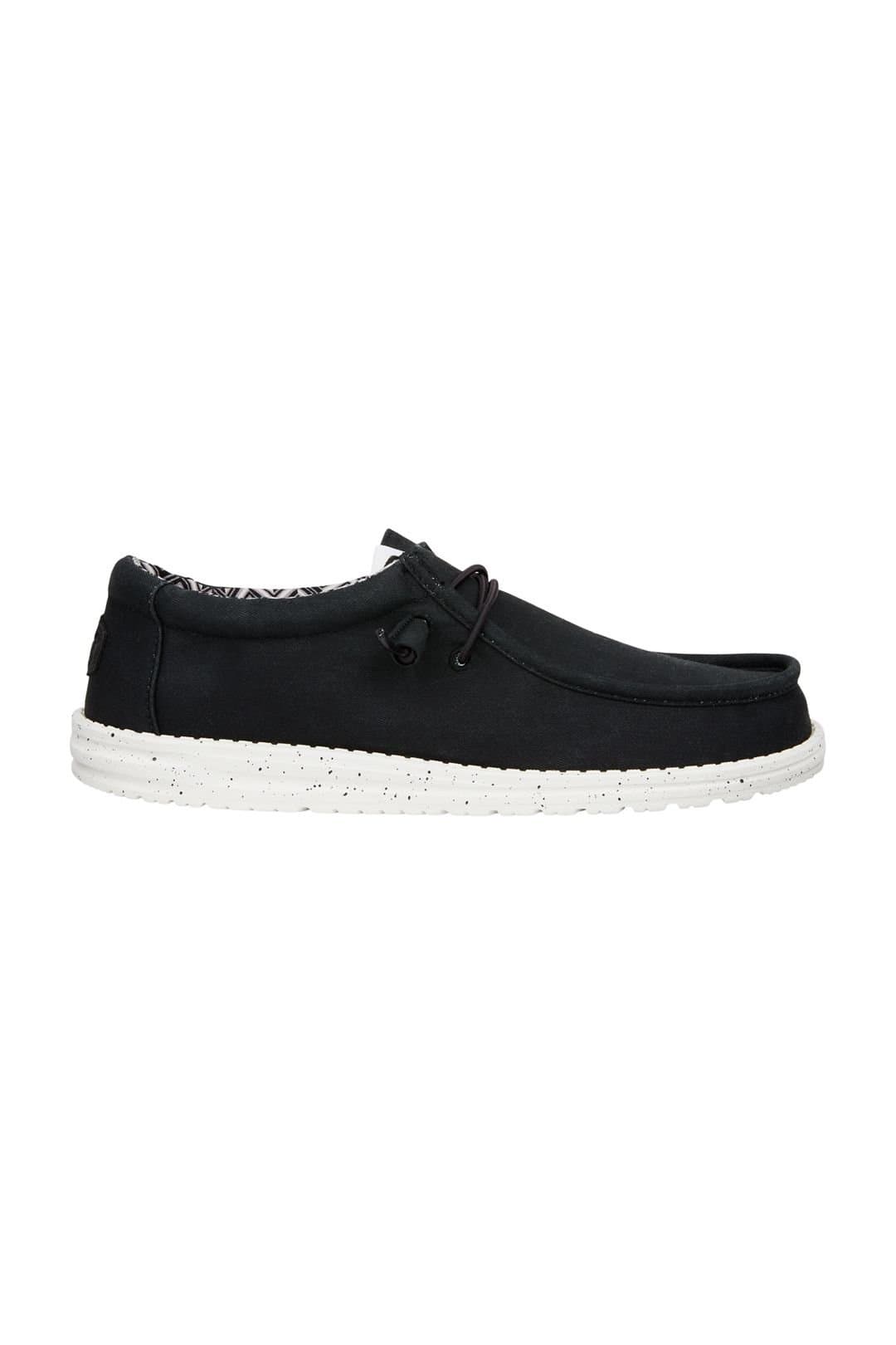 HEY DUDE HEY DUDE Men's Wally Stretch Canvas Black