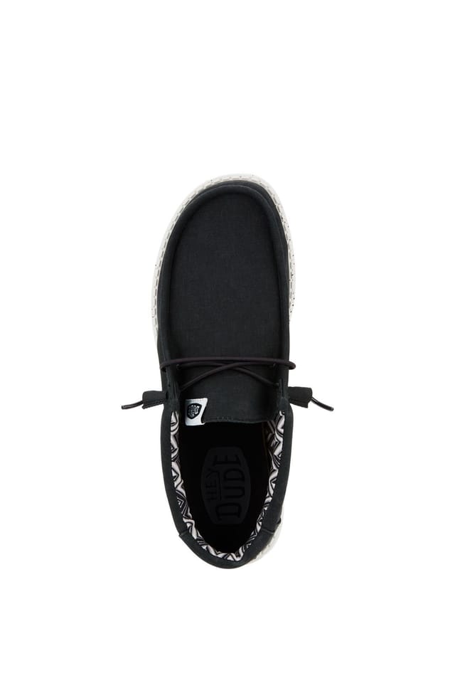Hey Dude HEY DUDE Men's Wally Stretch Canvas Black - 2