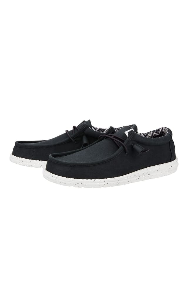 Hey Dude HEY DUDE Men's Wally Stretch Canvas Black - 3