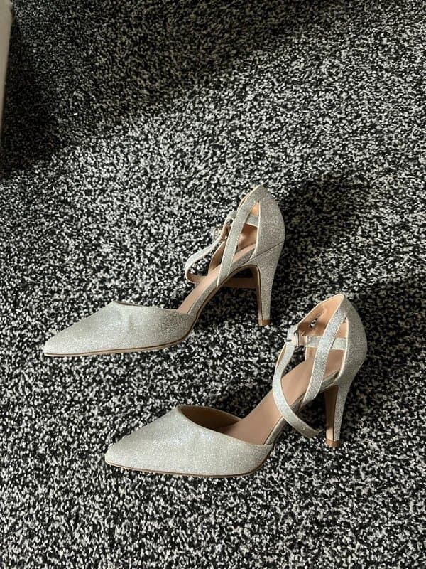 New Look Silver Heels