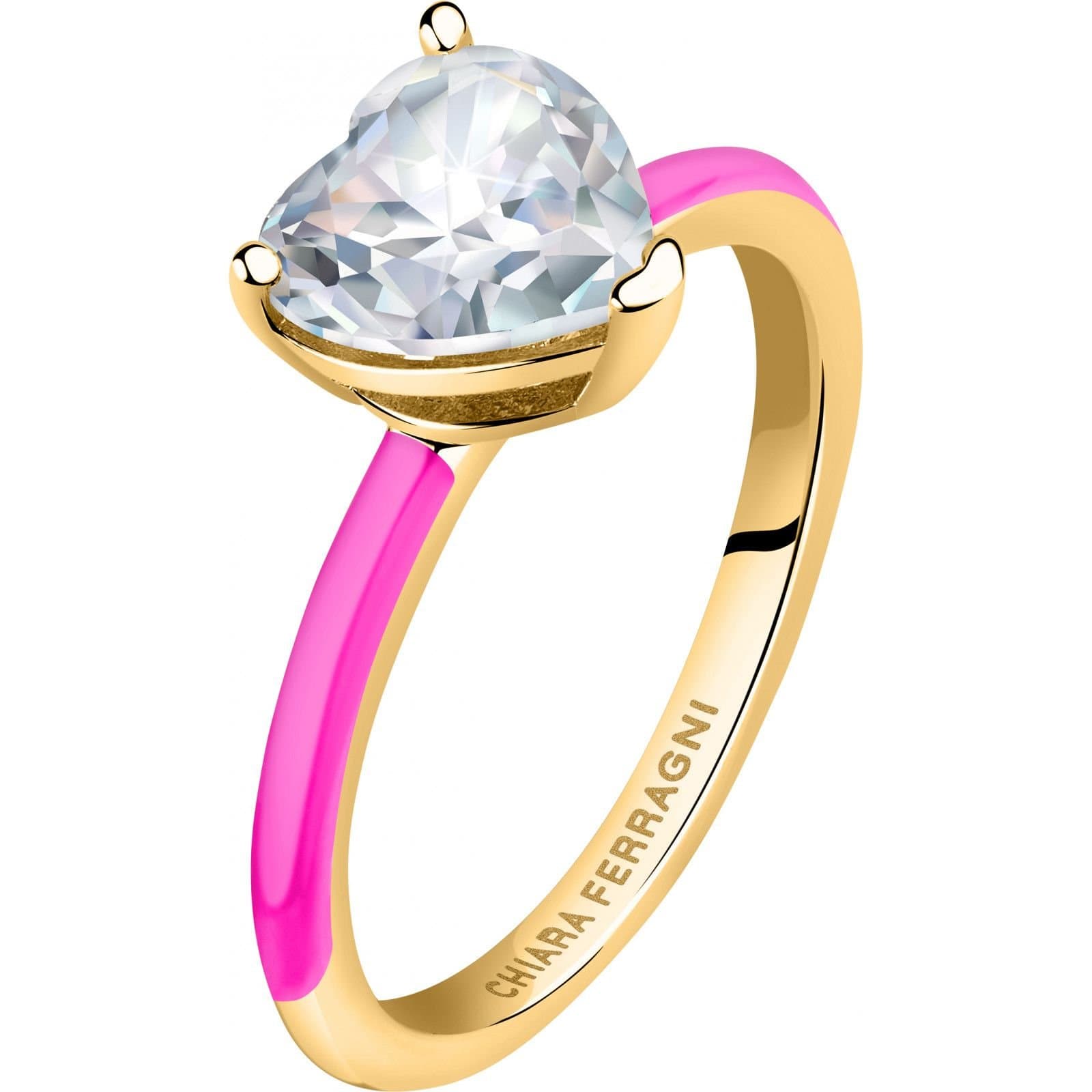 Chiara Ferragni Chiara Ferragni Multicolor Heart Ring