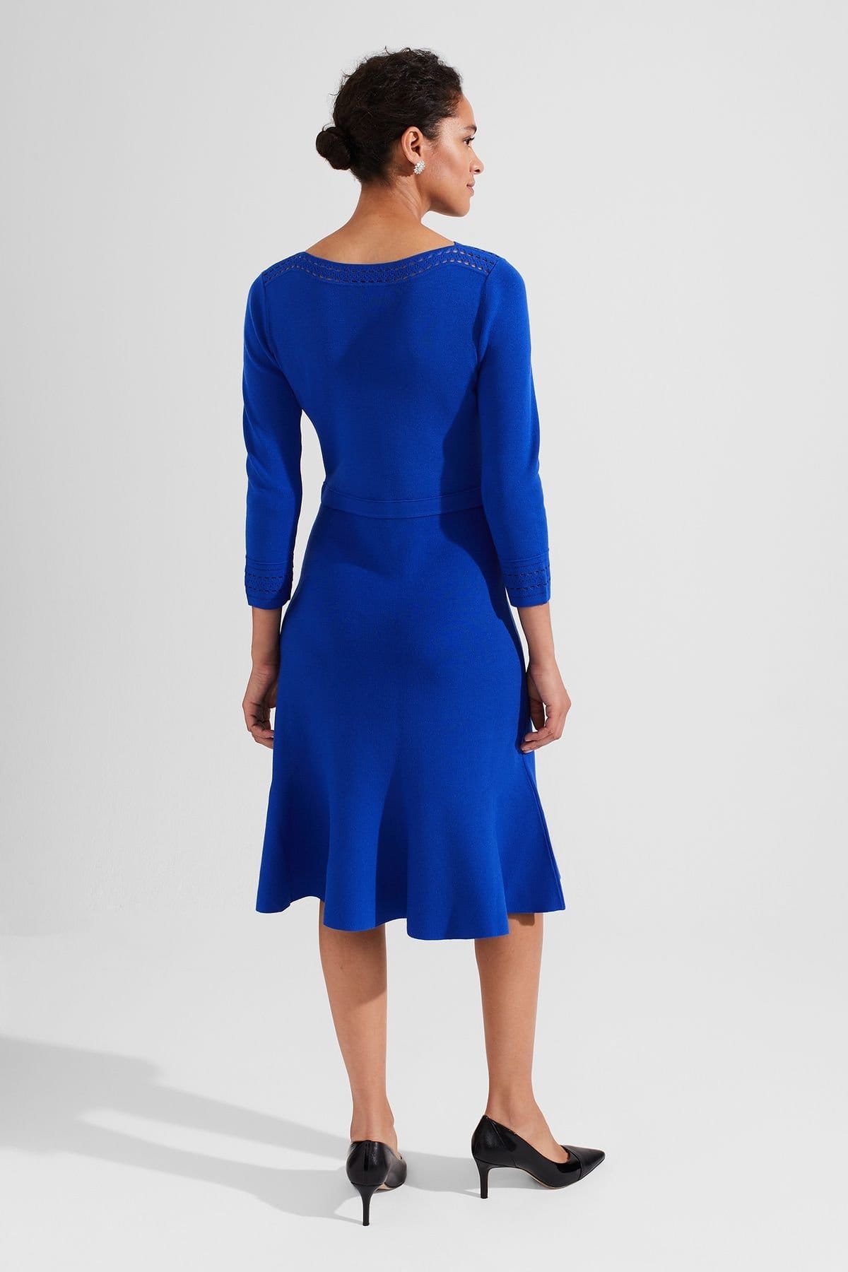 Hobbs London Hobbs London Women's Quinn Knitted Dress in Cobalt - 4