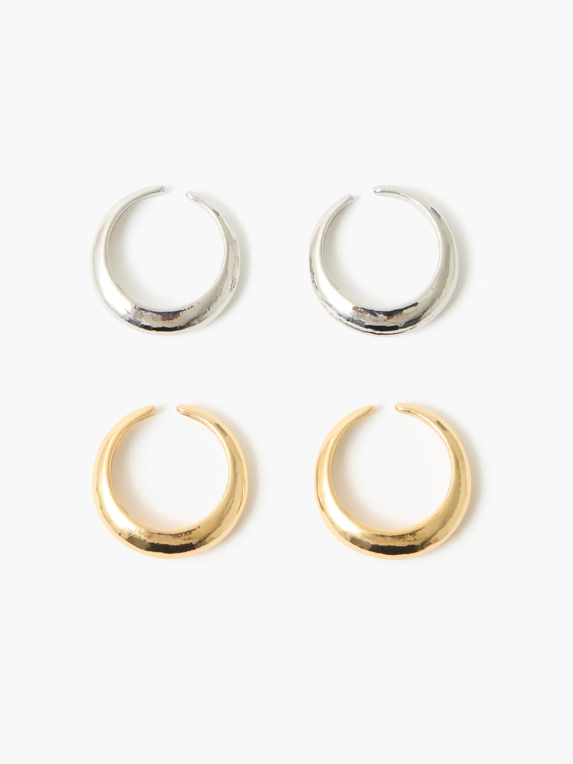 French Connection Four Pack Mix Classic Open Rings Gold/Silver