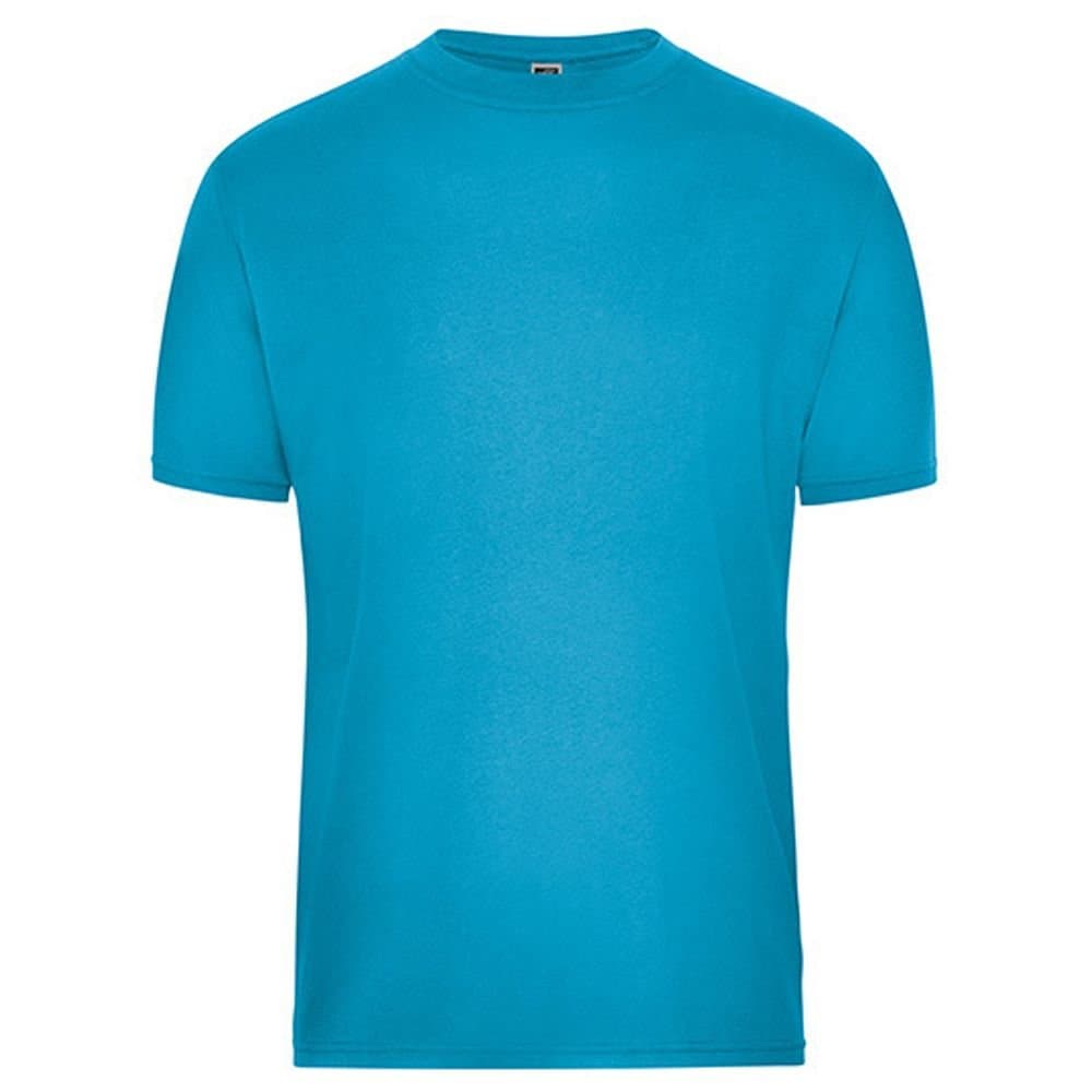 James and Nicholson James and Nicholson Men's Bio Workwear T-Shirt in Turquoise