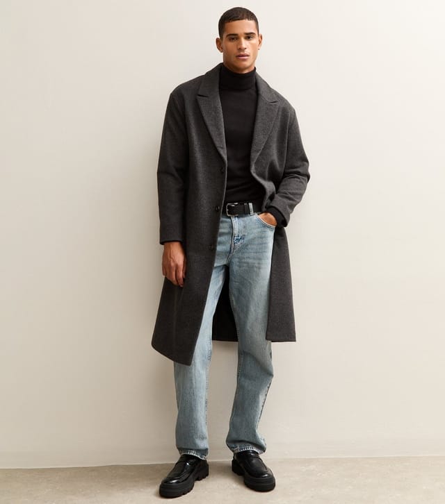 New Look Men's Black Slim Long Sleeve Roll Neck Jumper New Look - 2