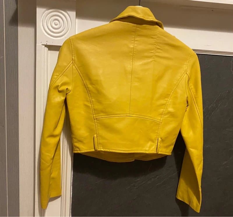 Bershka Bike Yelow Jacket 🧥