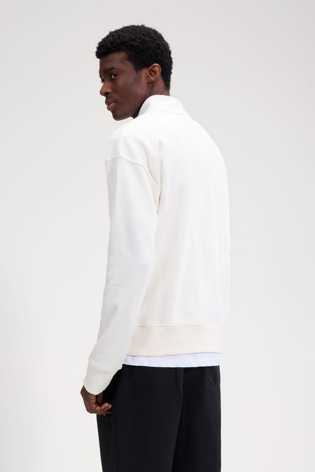 Ellesse Ellesse Men's Arivalo 1/4 Zip Top in Off-White - 2