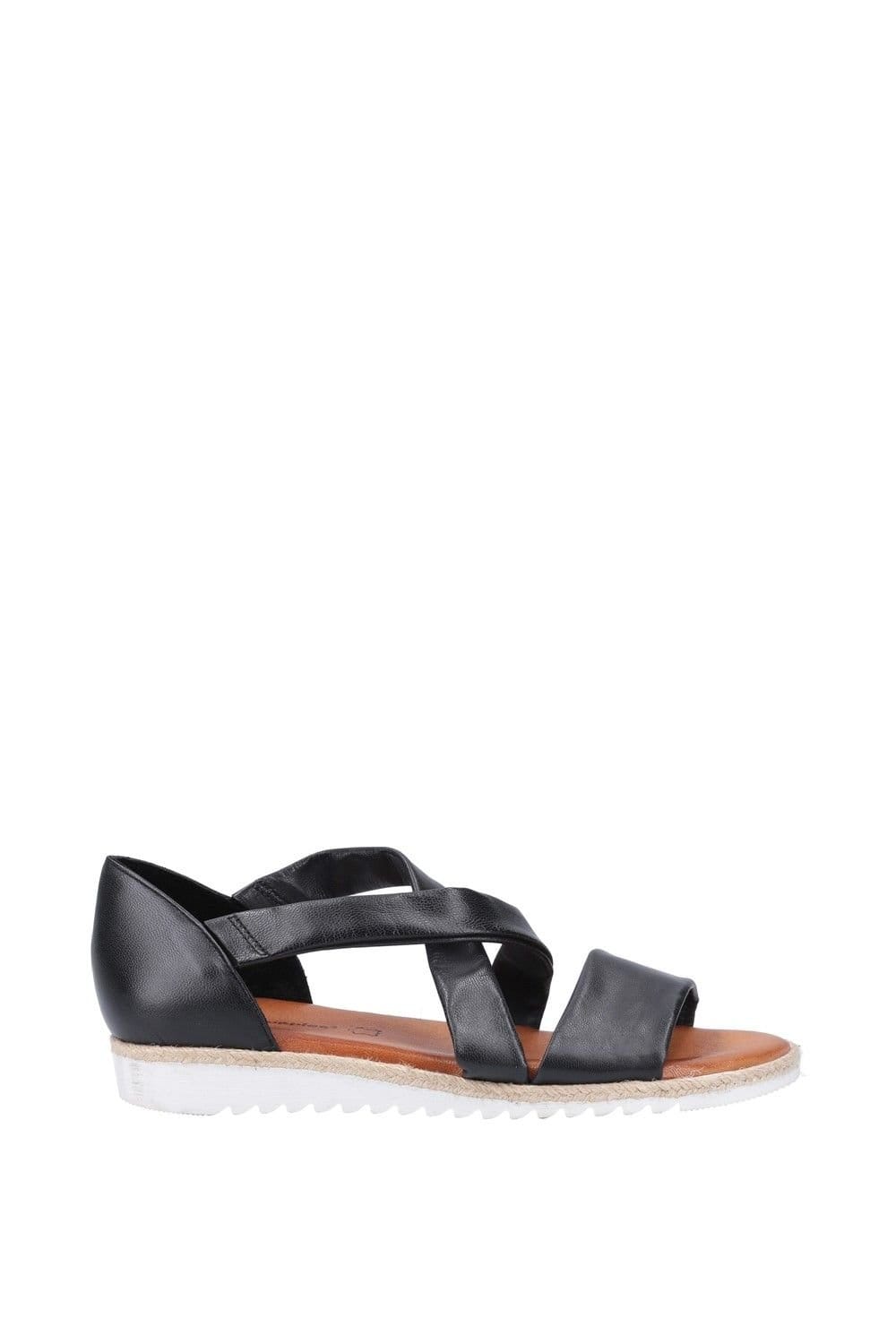 Hush Puppies Hush Puppies Women's Gemma Espadrille Wedge Sandal in Black - 4