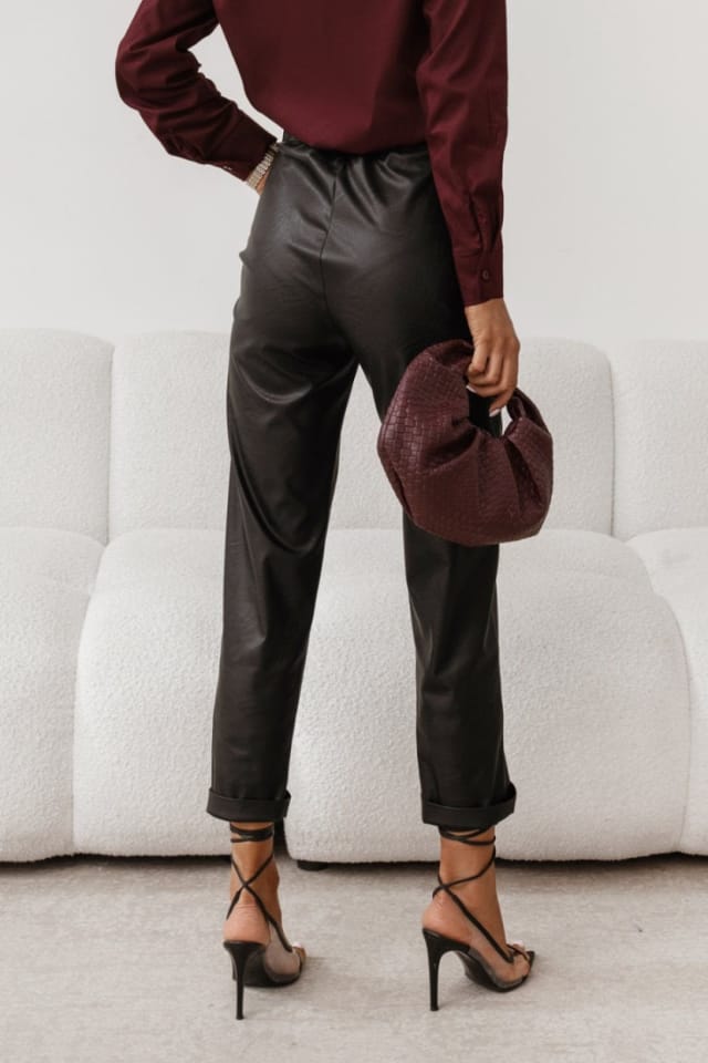 Love Lace Love Lace Women's NOAH Elegant Cigarette Pants in Black - 3