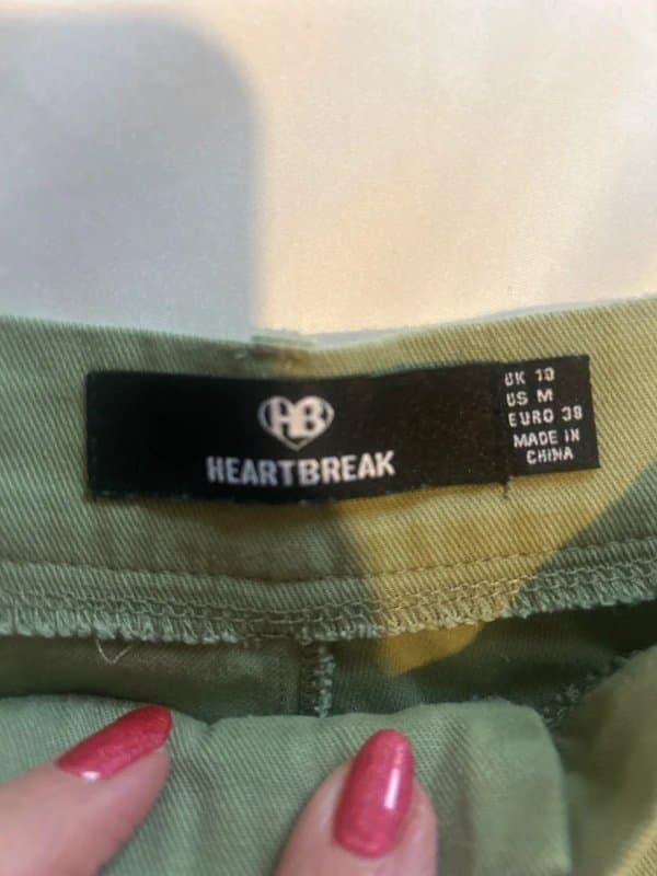Heartbreak Green wife leg trousers
