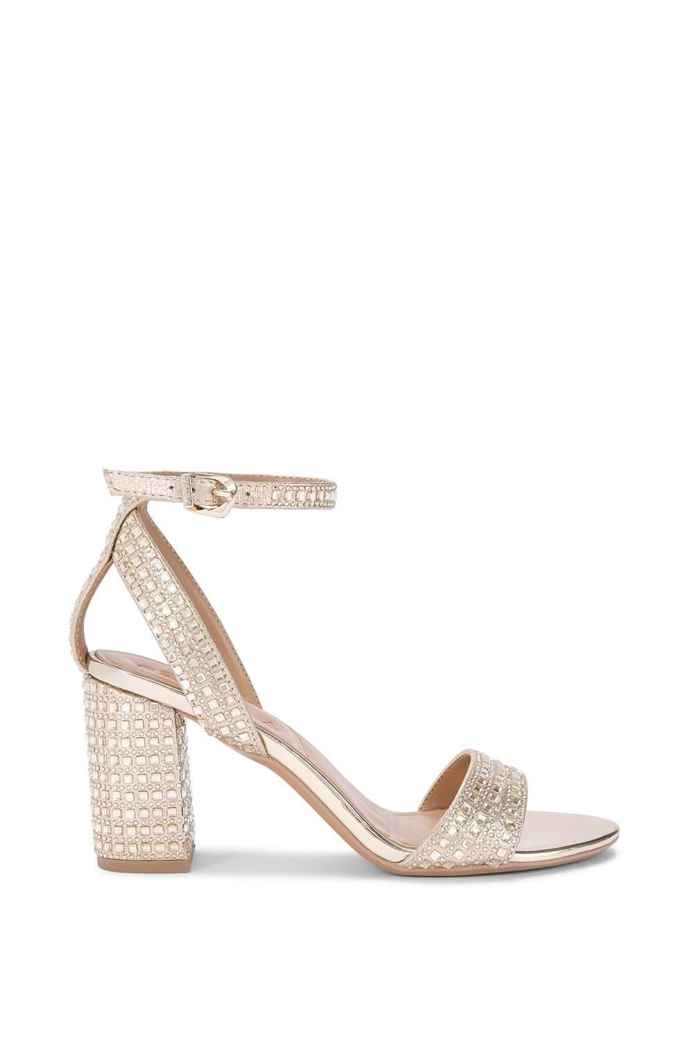 Carvela Carvela Women's 'Kianni' Fabric Sandals in Gold