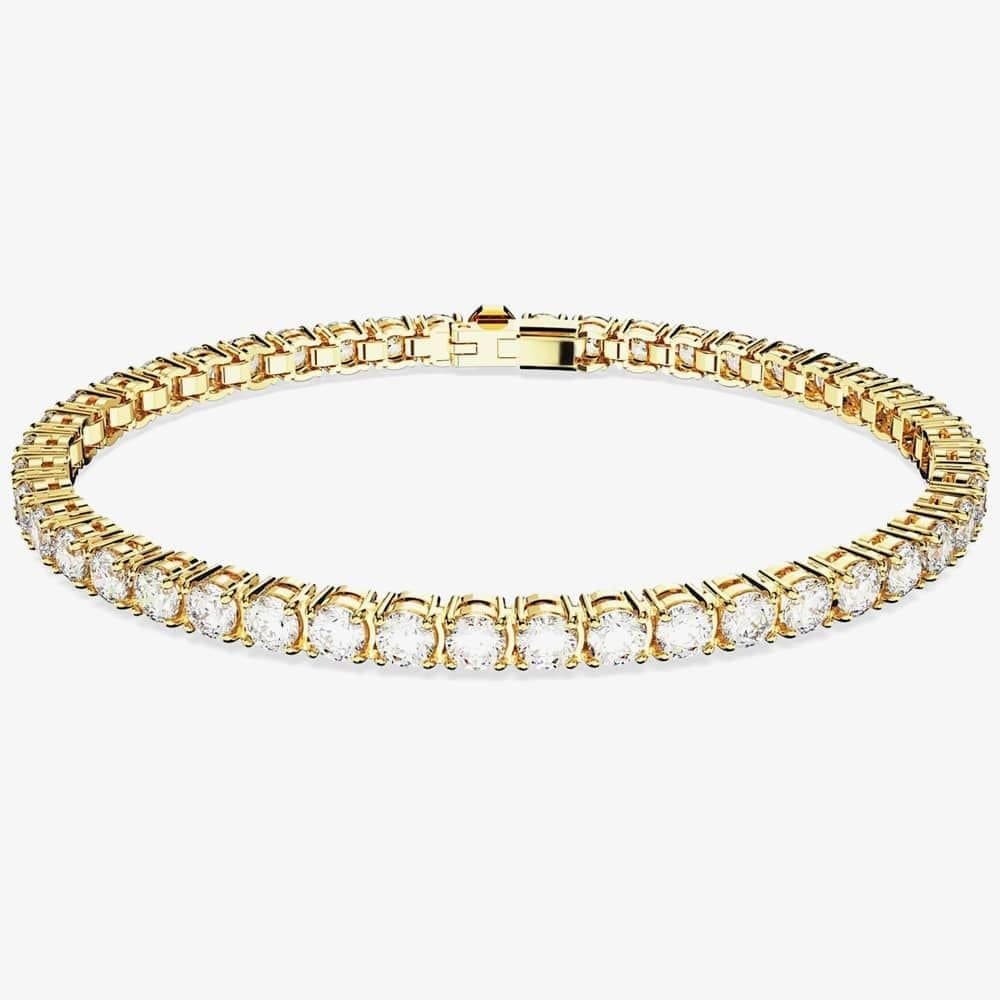 Swarovski Swarovski Gold Plated Tennis Bracelet with Crystals